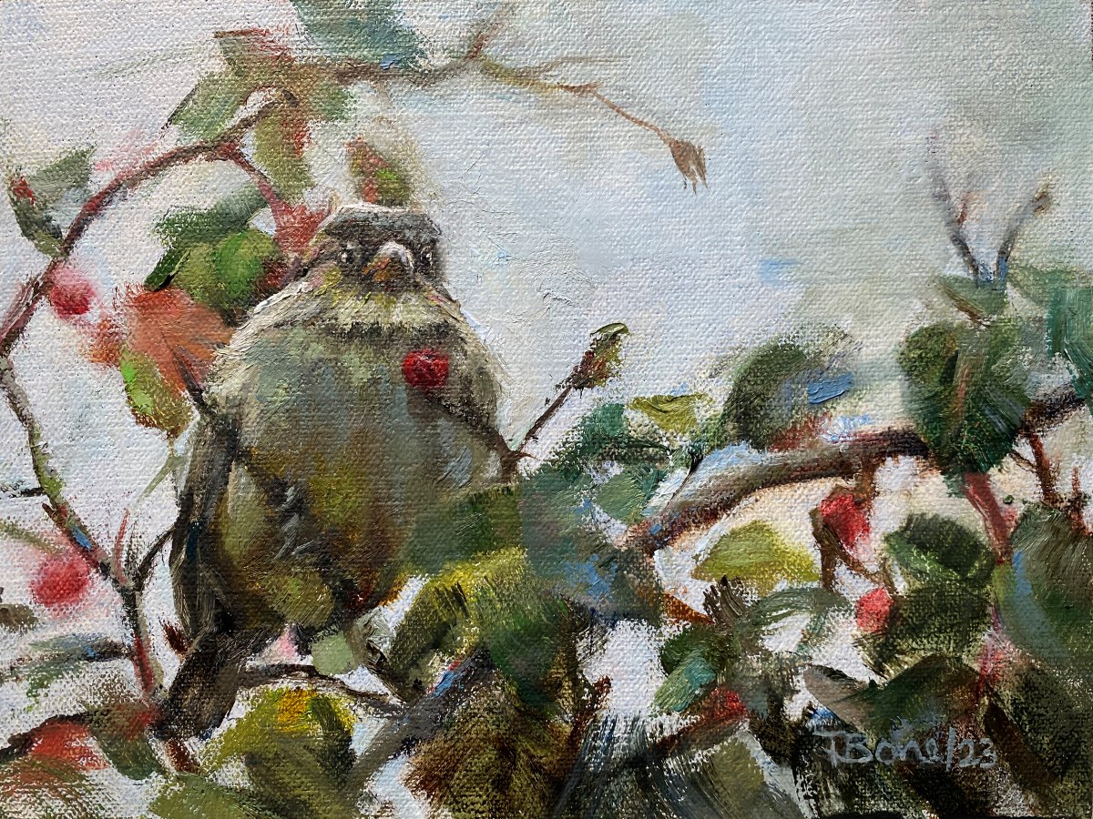 We're delighted to present beautiful new work by Tanya Bone, an artist whose work is deeply inspired by nature's exquisite moments.

"When Life Is Good, Enjoy It" by Tanya Bone
Oil on linen, 6 x 8

View Tanya's paintings online:
theavenuegallery.com/artists/painte…

#yyj #yyjarts