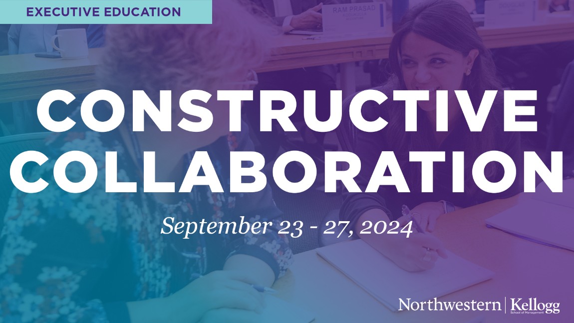 Effective collaboration can ignite creative problem-solving & drive immense value creation. Join Constructive Collaboration to explore strategic methods & approaches for working with colleagues, customers, and others. Learn more and register:  kell.gg/tcollaborate