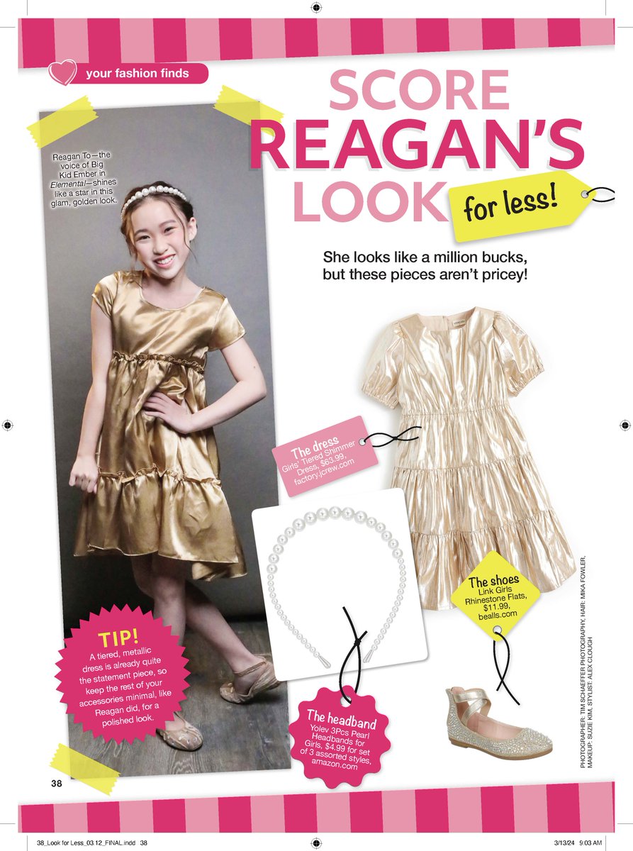 KatzPR's tweet image. Reagan To x Girls World Magazine Look for Less Feature 💖
#ReaganTo #GirlsWorldMagazine
The issue is out on newsstands now!
Photographer: Tim Schaeffer Photography
Hair: Mika Fowler
Makeup: Suzie Kim
Stylist: Alex Clough
・
・
・
#lookforless #feature #actress #dancer…