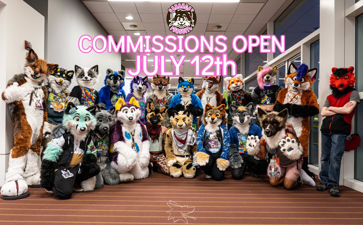 🎉FURSUIT COMMISSIONS OPEN JULY 12th!🎉 I will be open for anything and everything: Fullsuits, partials, heads, bodysuits, you name it! Pricing, examples and more can be found on my website sarahcatfursuits.com !