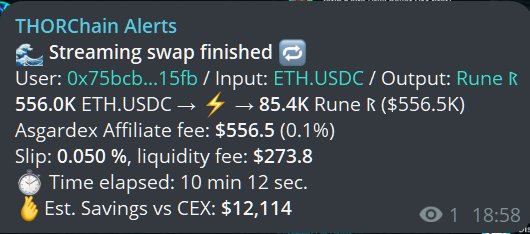 Fakk2's tweet image. 👀👀🎯
Another smart #THORChad, well done! 
Awesome 💚⚡️, @asgardex is the way =)

$RUNE