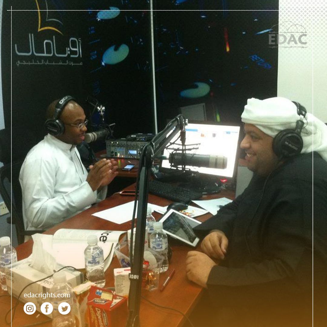 EDAC_EN's tweet image. Journalist #MahmoudAlHosani has been involved in numerous media projects and was a member of the Dubai Press Club, but now he is among the #UAE84 list, along with 83 other Emiratis, among the #DetaineesOfConscience who are being retried on old and fabricated terrorism charges.