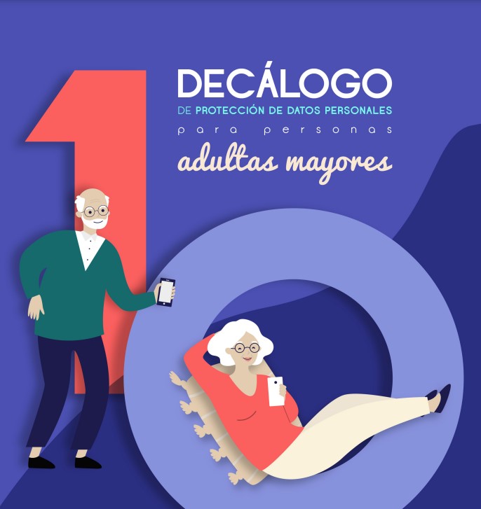 👴🏼👵🏼 ¿Perteneces al 10.5% de personas usuarias de internet que tienen 55 años o más? Te invitamos a consultar el #DecálogoPDPparaAdultosMayores para conocer 10 sencillas recomendaciones que te ayudarán a proteger tu información personal en línea. 🔗 ow.ly/cwXI50OZlnP