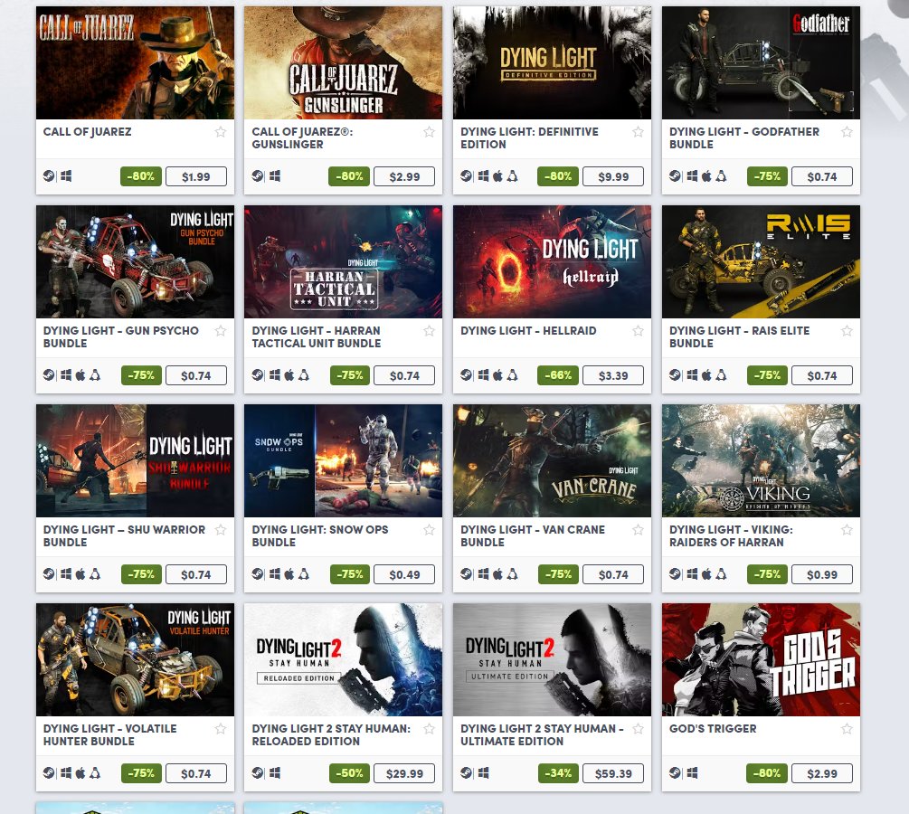 Techland publisher sale on Humble bit.ly/3WXEsYW #ad