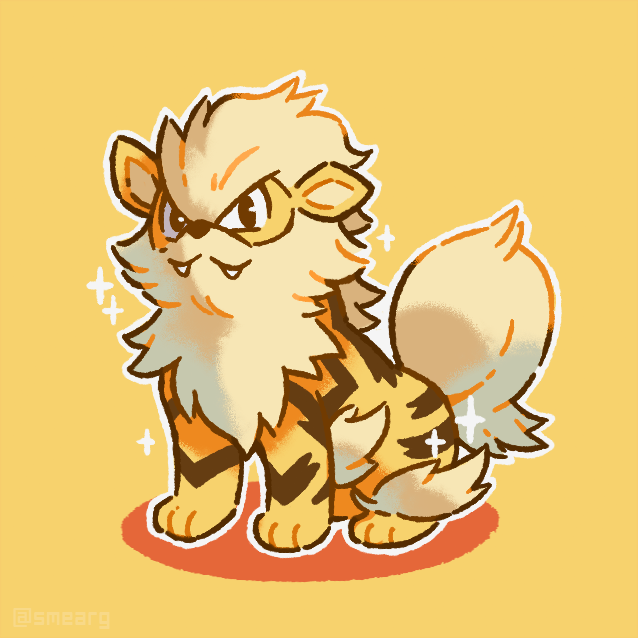 big fluffy arcanine for your mornin! 🐶🔥✨