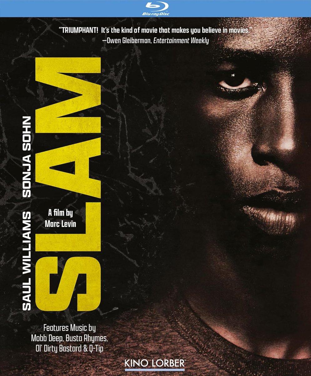 The drama SLAM (1998) starring Saul Williams and Sonja Sohn has been released on Blu-ray entertainment-factor.blogspot.com/2024/05/slam-1… #bluray #slam #classicmovies #classicfilms #saulwilliams #sonjasohn #indiefilm @KinoLorber