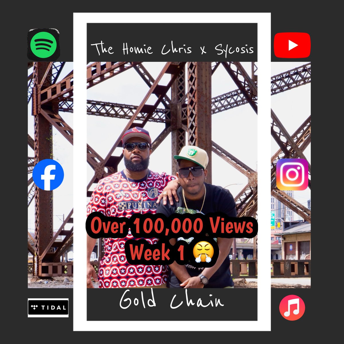 100K Views across platforms in week 1!!! Watch now “Gold Chain”’ with @TheHomieChris 👇🏾👇🏾 youtu.be/vujbkB6HDrQ?si…