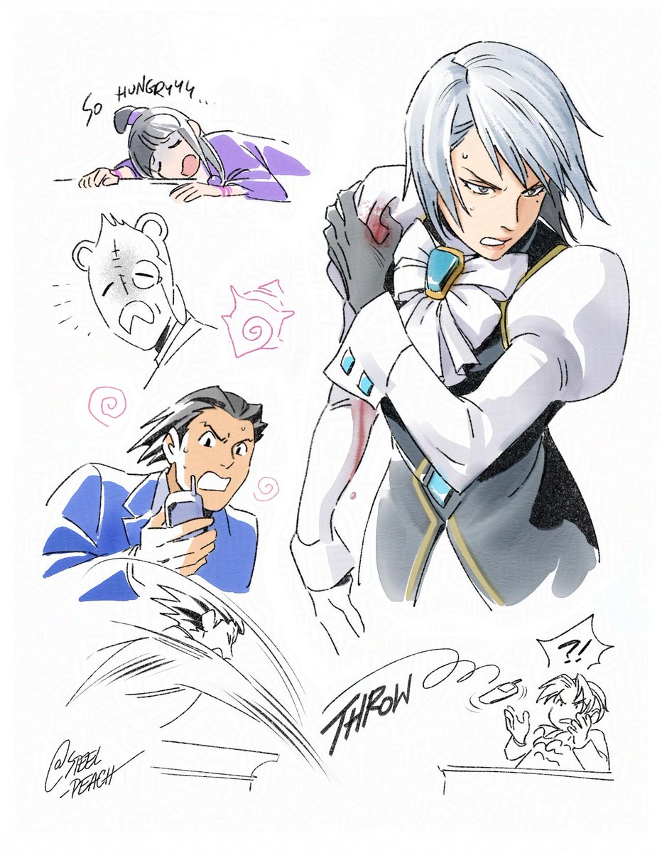 From Ace Attorney 2-4 drawing session