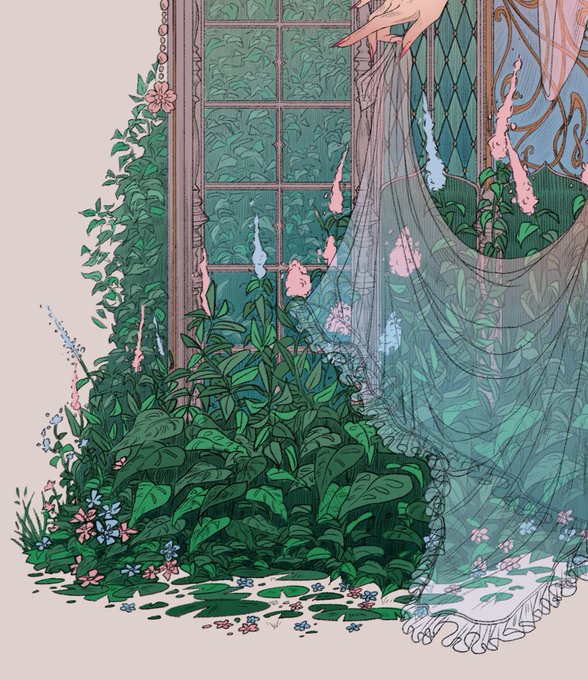 「curtains flower」 illustration images(Latest)