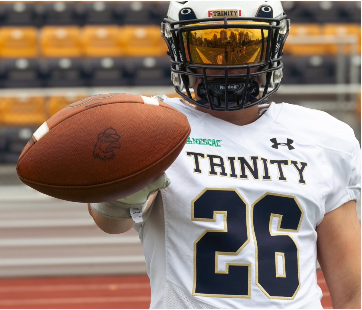 TrinCollFB's tweet photo. 🚨Check out our new uniforms from Under Armour🚨 

Looking forward to being able to wear these all season!

#RollBant #TrinColl https://t.co/rJGtobMyk1
