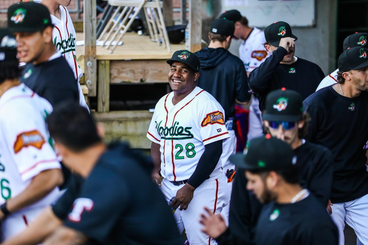 All smiles in the dugout! 😁 What's got Disla grinning? Put your caption skills to the test!! Comment below your best caption to enter for a chance to win our box seats for our game on Friday, May 31st, which includes postgame fireworks!! 🤩🎆 **Winner will be contacted on 5/28