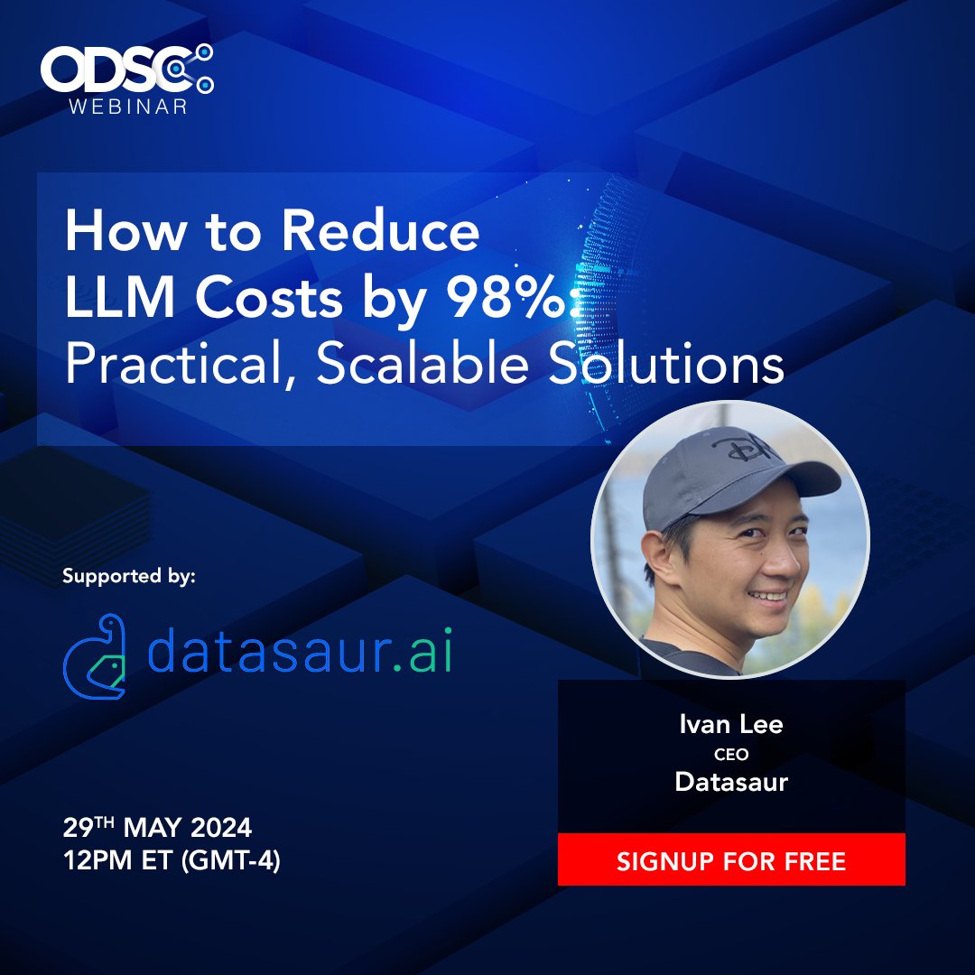 Join our upcoming free webinar with Ivan Lee, CEO of Datasaur to explore innovative solutions and advanced techniques for leveraging the full potential of LLMs. ✅ Register now: hubs.li/Q02ymJ--0