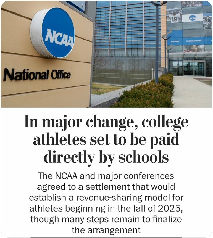 It's been long overdue for the corrupt #NCAA to #CutTheCheck for these young mainly #FBA men.
#FoundationalBlackAmericans @AfrDiasporaNews @tariqnasheed @ProfBlacktruth @TaureanReign @BLKLiberation84 @WeAreNotDaSame1 @Ceecee_Freedmen @JudgeJoeBrownTV @danawiththedata