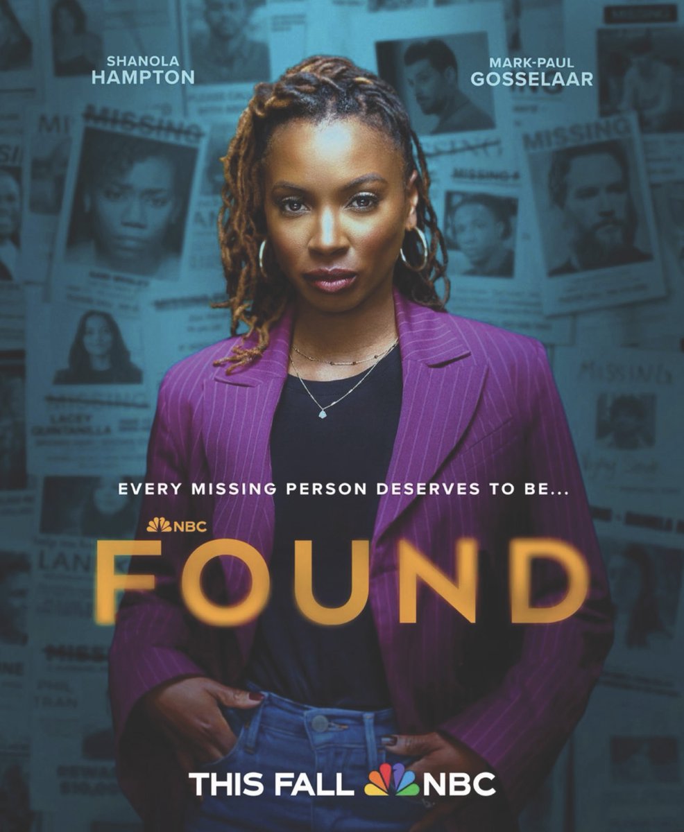 Shot by @fernando_decillis for <a href="/nbc/">NBC Entertainment</a>. Found is NBC's hit drama series about finding missing persons, returning this Fall. In any given year, more than 600,000 people are reported missing in the U.S. 😬 😢