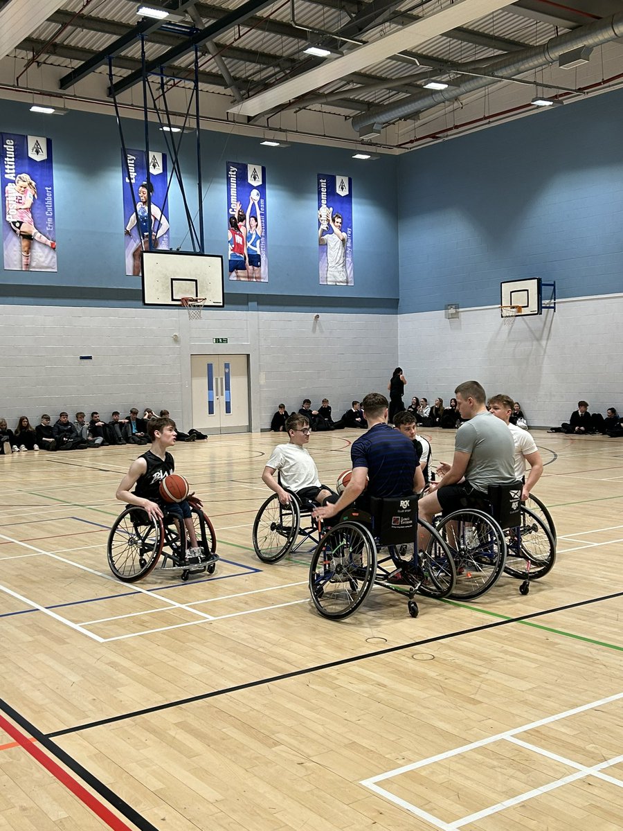 Mrs B-H (@mrs_nbh) on Twitter photo An amazing morning at the Staff vs S6 Wheelchair Basketball match - even if we lost! Thanks to Tina @LothianPhoenix for coaching us and to Charlie (S6) for organising this event and always showing our school values! 💜<a href="/ArmadaleAcademy/">Armadale Academy</a> #ProudHT #Ambition #PositiveAttitude #Equity An amazing morning at the Staff vs S6 Wheelchair Basketball match - even if we lost! Thanks to Tina @LothianPhoenix for coaching us and to Charlie (S6) for organising this event and always showing our school values! 💜<a href="/ArmadaleAcademy/">Armadale Academy</a> #ProudHT #Ambition #PositiveAttitude #Equity