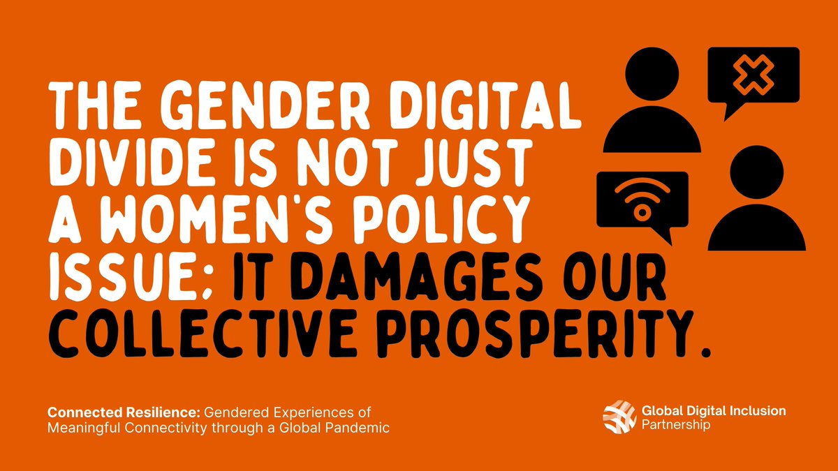 The pandemic made it clear that meaningful connectivity is now a basic requirement for all. But too many women, too many of the world’s impoverished, & too many people living in rural communities remain unconnected, underconnected, or simply left behind. gdip.ngo/3VnOkut