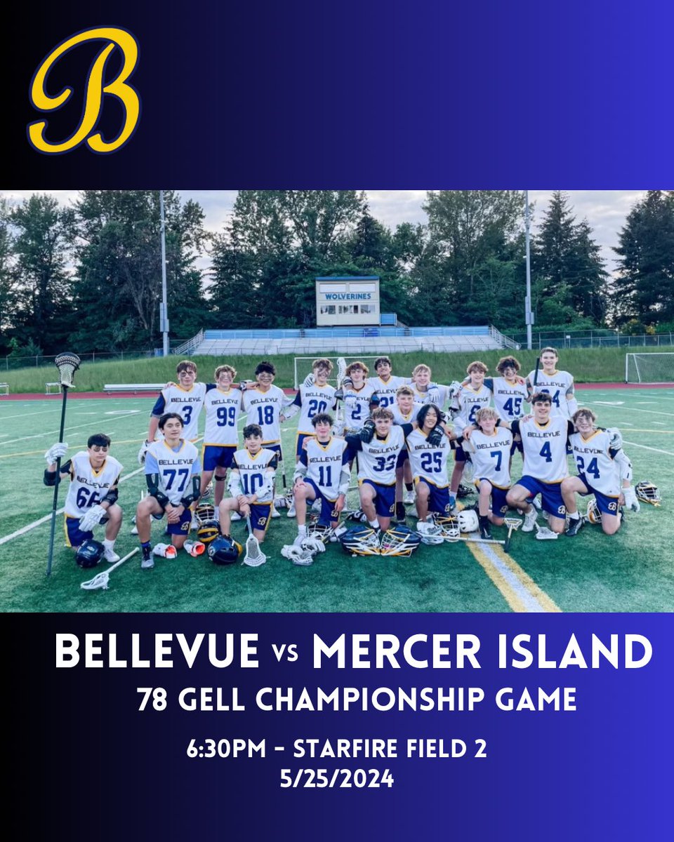 Not 1 but 2 Bellevue teams are competing for championships tomorrow night at Starfire Sports Complex in Tukwila!!! Come out and support your Wolverines on Saturday night!!!! Go Bellevue!