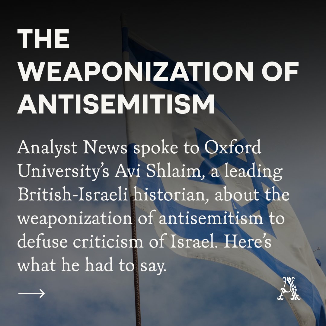 After the ICC applied for arrest warrants for Israeli leaders, Benjamin Netanyahu labeled Prosecutor Karim Khan as 'one of the great antisemites in modern times.' We spoke to Avi Shlaim, a leading British-Israeli historian about the weaponization of antisemitism. THREAD 🧵 1/4
