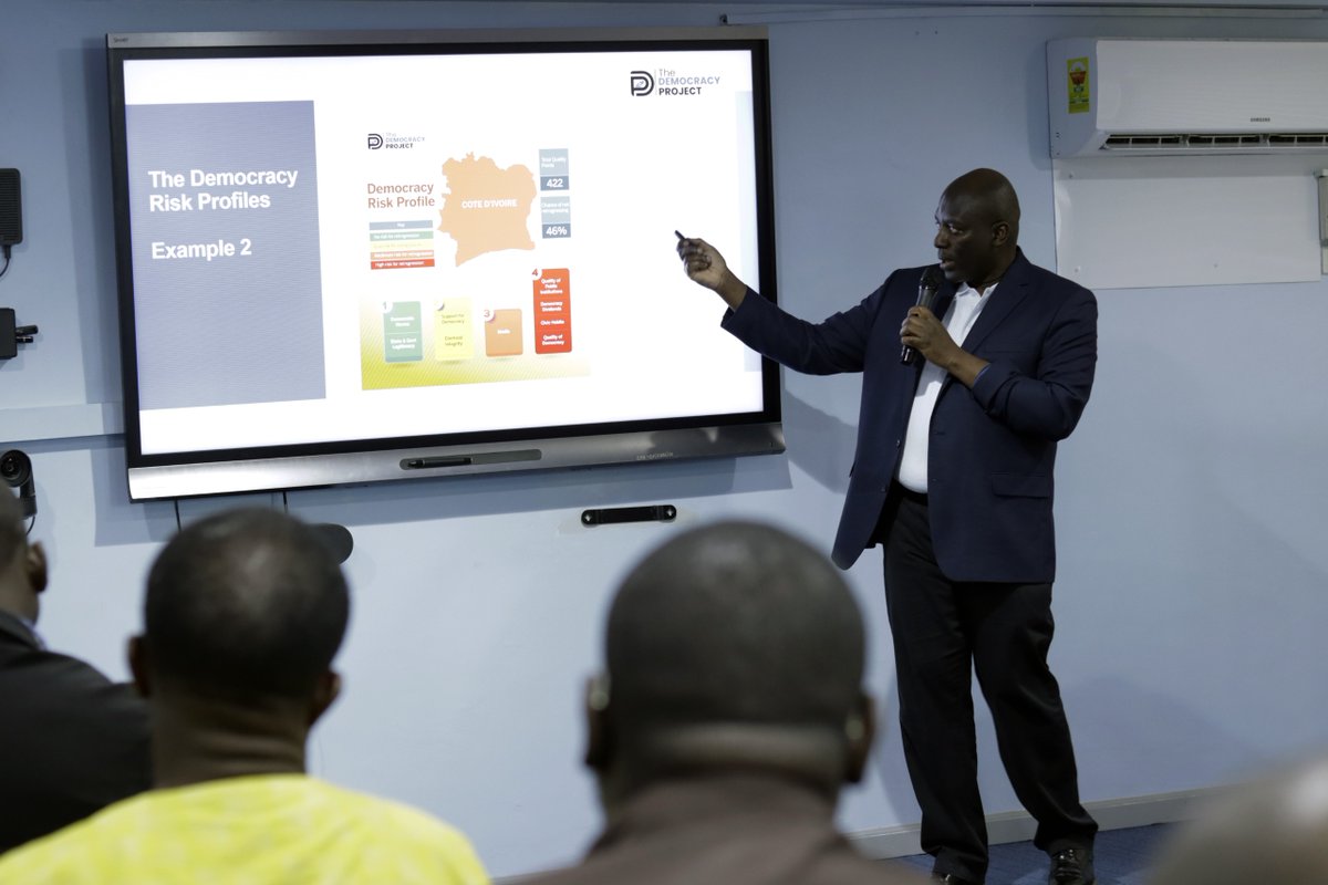 In his latest initiative, 'The Democracy Project,’ Democracy and Development fellow at @CDDGha, Dr. John Osae-Kwapong (@Ata_John1), uses Afrobarometer data to create democracy risk profiles for African countries in the sub-region. These profiles help gauge which democracies are