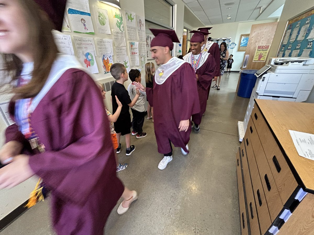 Congratulations Valley HS Grads. We loved having you walk our school yesterday! You are superhero’s to our students.  Building life goals at Los Ranchos. <a href="/ABQschools/">Albuquerque Public Schools</a>