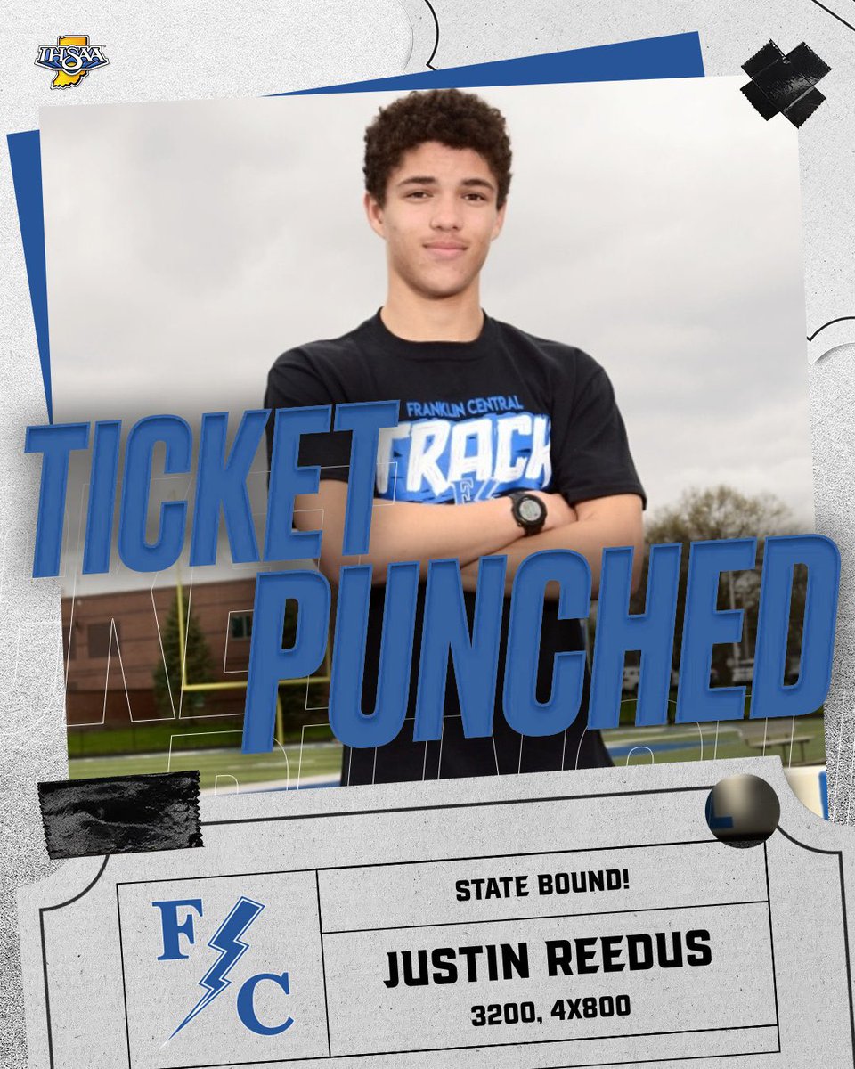 Congratulations to Justin Reedus for punching his 🎟️ to the State Meet in the 3200 and 4x800! #WeAreFlashes ⚡️