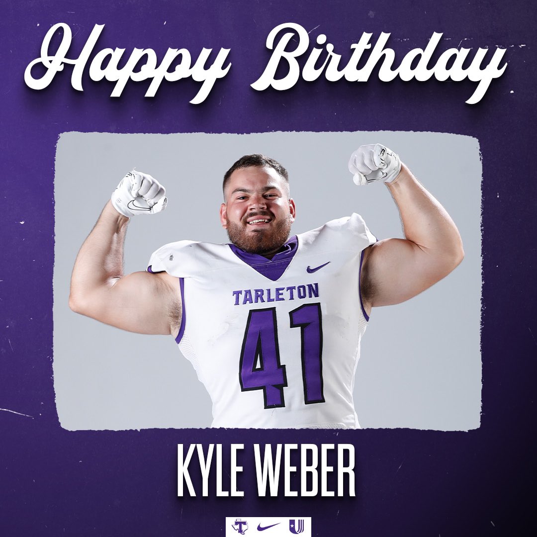Happy birthday to tight end @KyleWeb41!