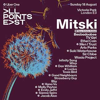 Making her festival headline debut, the globally celebrated artist @mitskileaks will headline Uber One presents All Points East on Sunday 18 August. is an incredible supporting line-up, Read More Here gigview.co.uk #music #news #mitski #allpointseast #festival #hackney