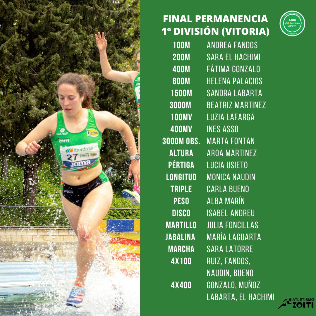 Este fin de semana tenemos la última batalla, el sábado 25 nos jugamos la permanencia en Vitoria, a por todas chicas!💚