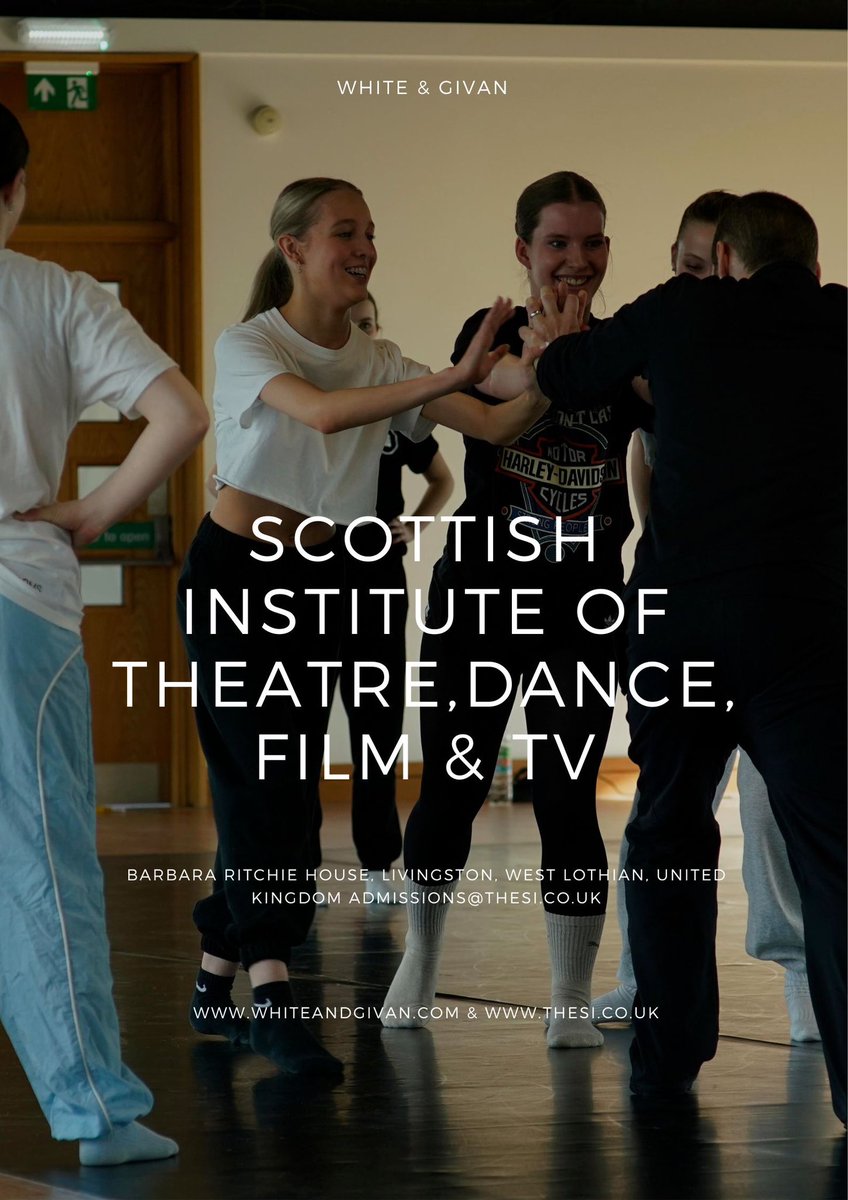 IT’S NOT TO LATE! APPLY TODAY! @_TheSInstitute, NEW BA (Hon) Contemporary Dance Degree starting Sept 2024! @whiteandgivan are artists in residence and course leaders, If you’re considering a career in contemporary dance we still have places available! admissions@thesi.co.uk