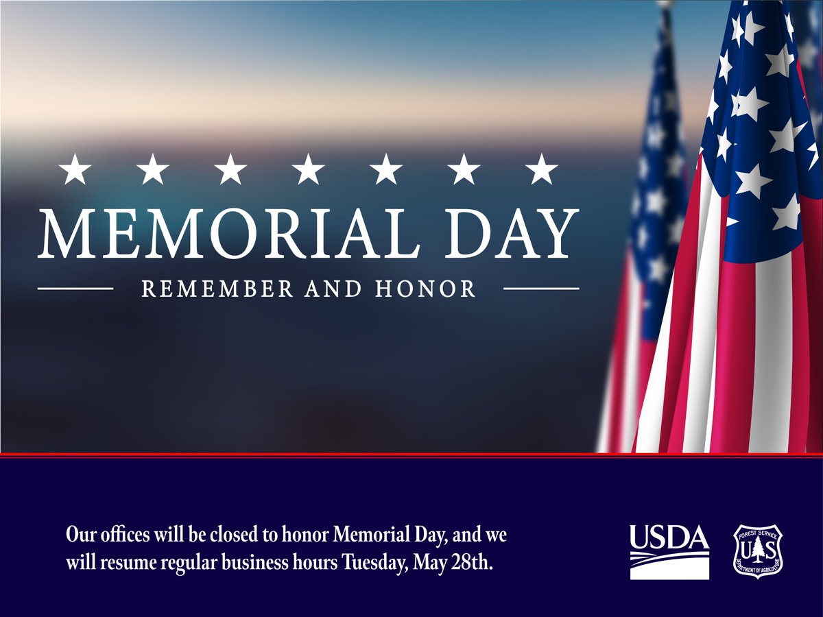 We hope people have a safe Memorial Day weekend in Region 9. A reminder that our offices will be closed Monday, May 27.