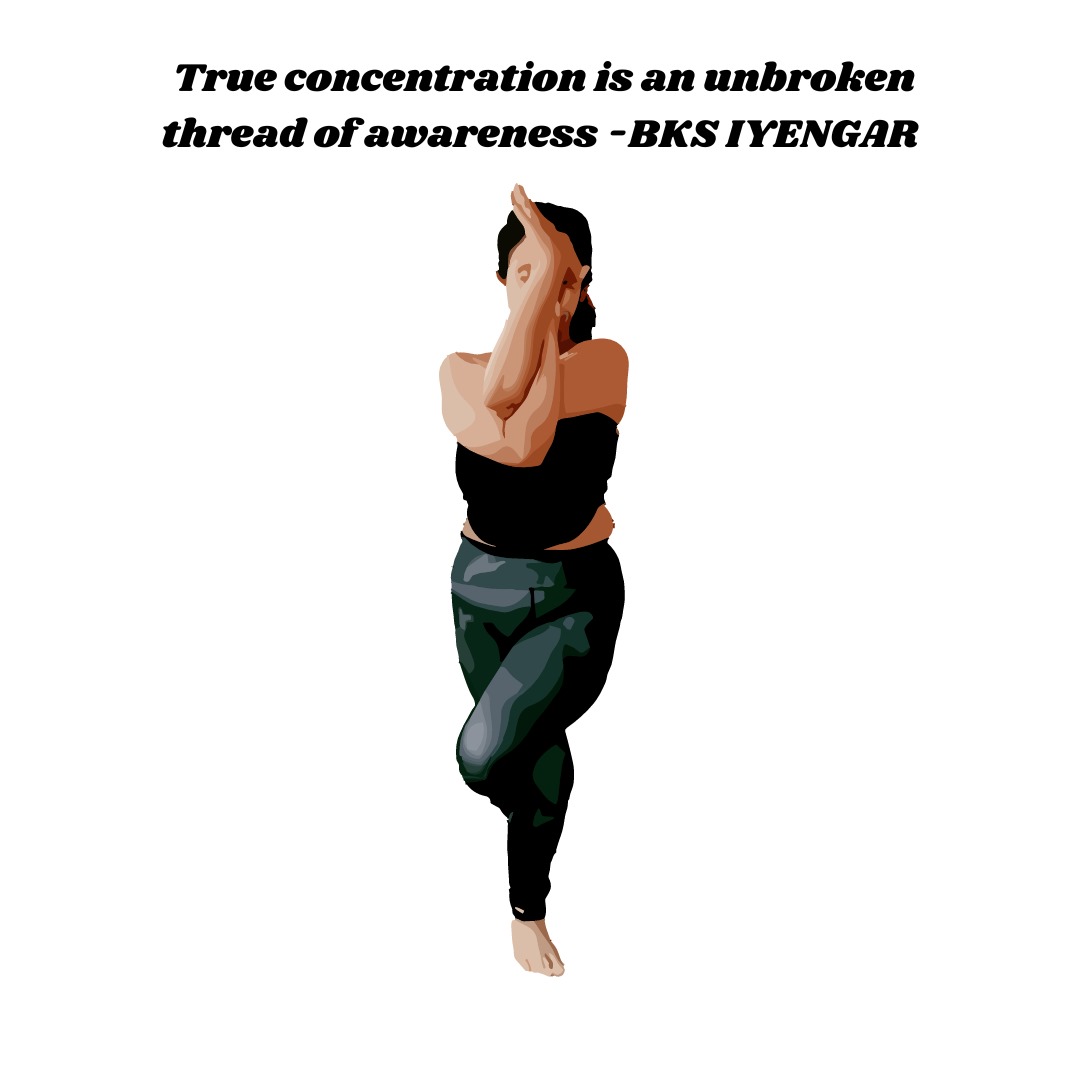True concentration is an unbroken thread of awareness -BKS IYENGAR

#yoga #fitness #quotesdaily