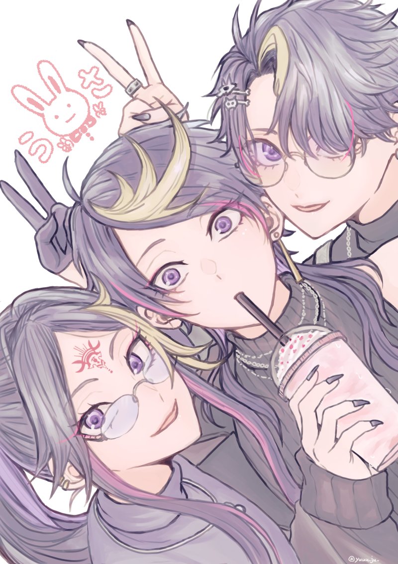 yuuu_ju_'s tweet photo. 🐰　👀
　👀
👀
#YaminoArt https://t.co/eSorkyu2Me