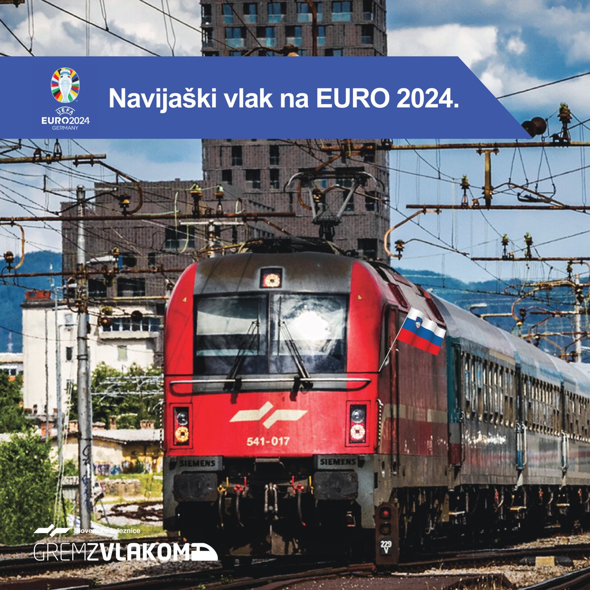 🚊 Slovenske železnice organizirajo posebni navijaški vlak, ki bo 20. junija 2024 vozil neposredno od Ljubljane do Münchna in nazaj, za ogled nogometne tekme med Slovenijo in Srbijo. 😊

ℹ️ Več podrobnosti: potniski.sz.si/novice/2024/05… ✅

#gremzvlakom #UefaEuro2024 #ZaSlovenijo