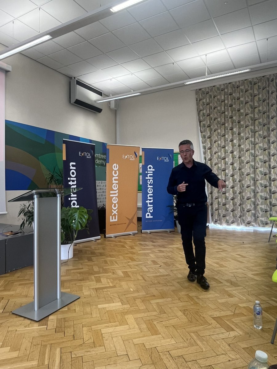 Amazing <a href="/extoltrust/">Extol Trust</a> event today celebrating our key tenets #Inspiration #Excellence #Partnership, focusing on #Botheredness; how we all make it our duty to go beyond, to MAD and to realise the joy in our profession - ‘proper buzzing’ <a href="/HYWEL_ROBERTS/">HYWEL ROBERTS😀🦈</a> <a href="/TheSumoGuy/">Prof Paul McGee</a> #feelingproud 🌟☺️