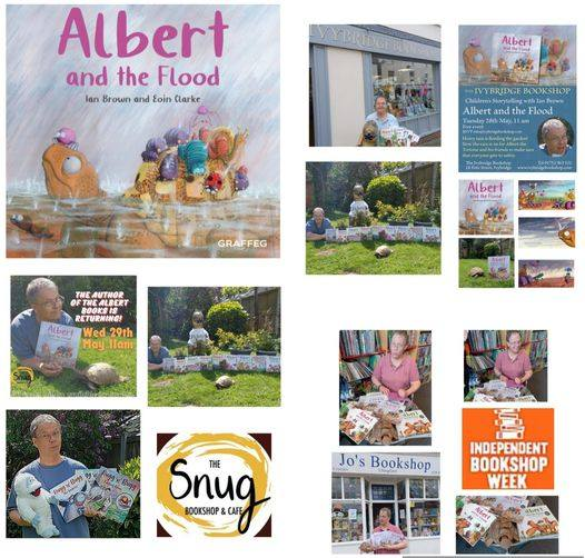 Ahead of #IndieBookshopWeek launching #ALBERTthetortoise #picturebook ALBERT AND THE FLOOD at 3 fab #Bookshops Tues May 28 11am @ivybridgebooks #Devon. Weds May 29 11am @snugbookshop #HuishEpiscopi #Somerset. Sat June 15 11am @ChingfordBooks #Chingford AlbertTortoise.com