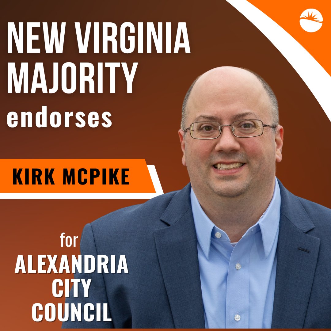 ⭐Spotlight on our endorsed candidate @KirkMcPike! He is dedicated to improving quality and funding in Alexandria’s public schools. Let’s re-elect Kirk for City Council in the Democratic primary on June 18th! Learn more: kirkmcpike.com