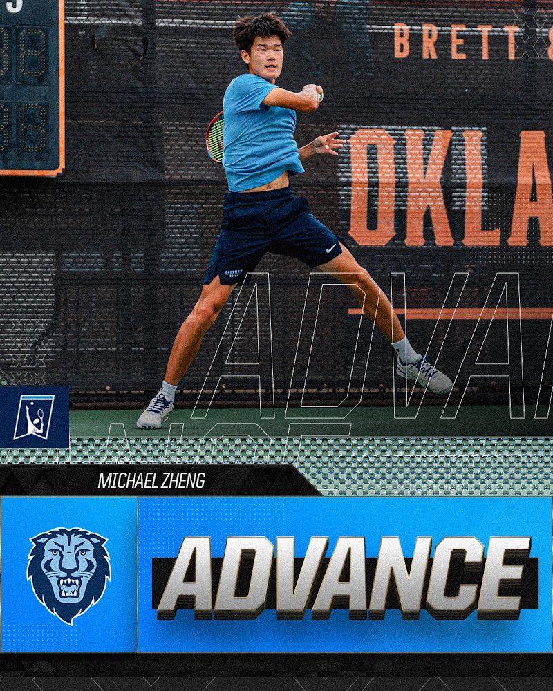 The first Lion to ever make the Finals 🦁 We’ll see you tomorrow, Michael Zheng! @CULionsMTEN | #NCAATennis
