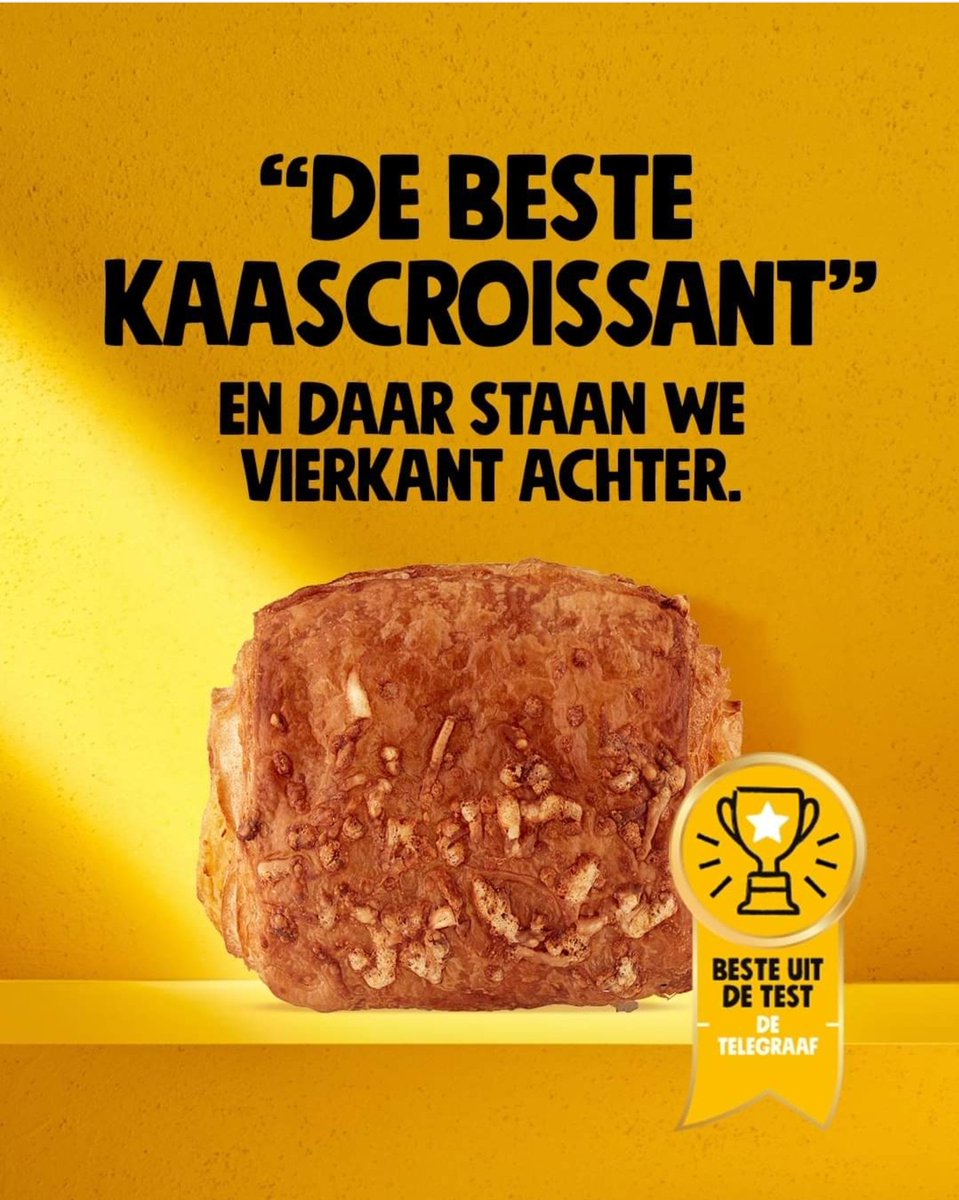Onze kaascroissants kwamen als beste uit de test bij de De Telegraaf - thanks! 🧀