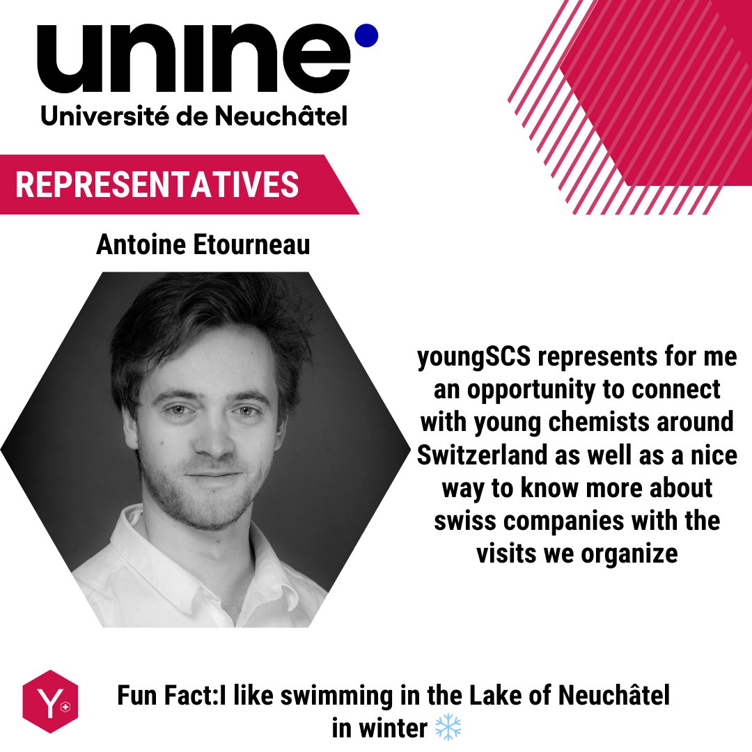 🌟Shoutout to our 2023-2024 University of Neuchâtel representatives, Chrysanthi Papadimou and Antoine Etourneau for their stellar work! Both of them are PhD students, Chrysanthi is the delegate to the EYCN since 2022 whereas Antoine is an active member in industry subgroup!