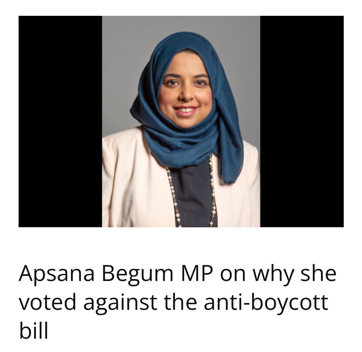 I opposed the Tories’ draconian Anti-Boycott Bill in every way possible. Today, I welcome that it has failed to become law. labouroutlook.org/2023/07/04/aps…