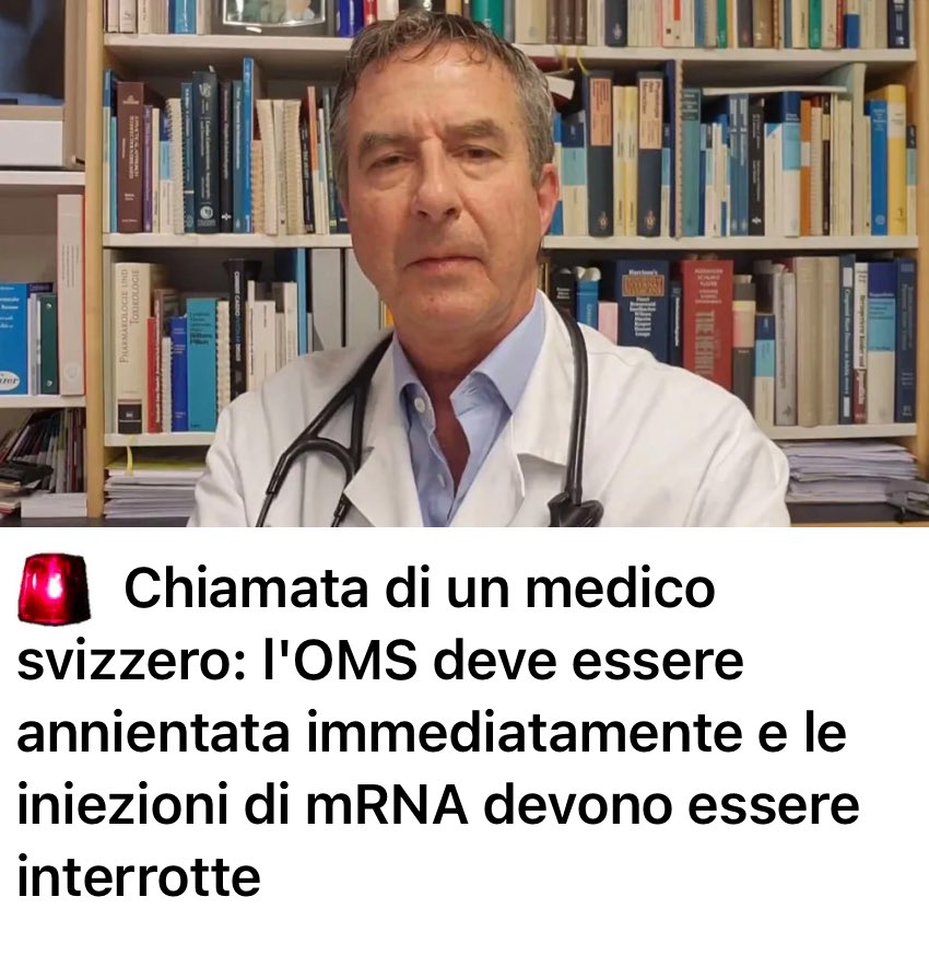 ⚠️ Il gnocidio dell’mRNA deve finalmente finire e l’unico modo sensato, efficace e sicuro al 100% per prevenire un’altra epidemia criminale è quello di mandare immediatamente in mille pezzi l’OMS 🗣 uncutnews.ch/aufruf-eines-a…