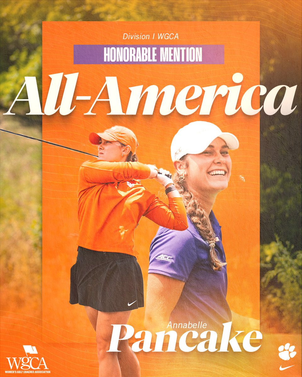 🇺🇸🥞 Annabelle Pancake is an All-American. 🔗 clemsontigers.com/annabelle-panc…