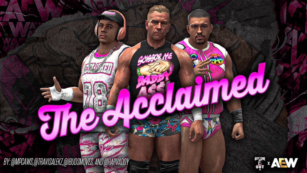 The Acclaimed is available in #WWE2K24‼️ Brought to you by #GTEO2K CAWs: @MPCAWs & @travisalekz Movesets: @HarvAddy & @iBudsMoves Graphic: @triptoneverIand Search “GTEO2K” to find them now!