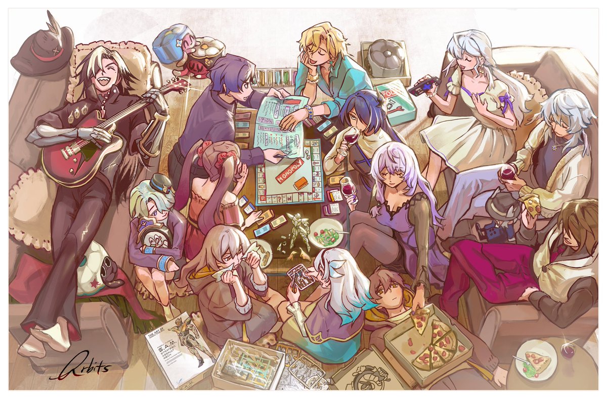 penacony game night! 🎲 🍕 #HonkaiStarRail