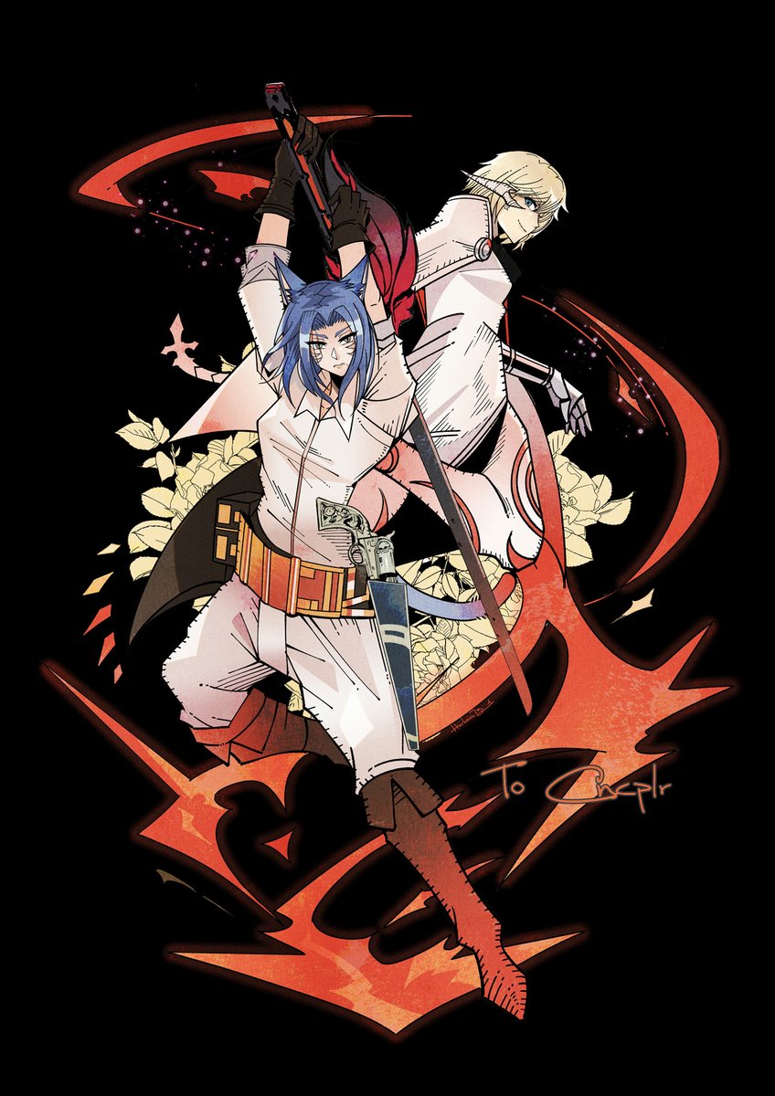 FF14「#FF14 #FFXIVART    XENOBLADE AU 」|Herheim@Commissions open!/リクエスト大歓迎のイラスト