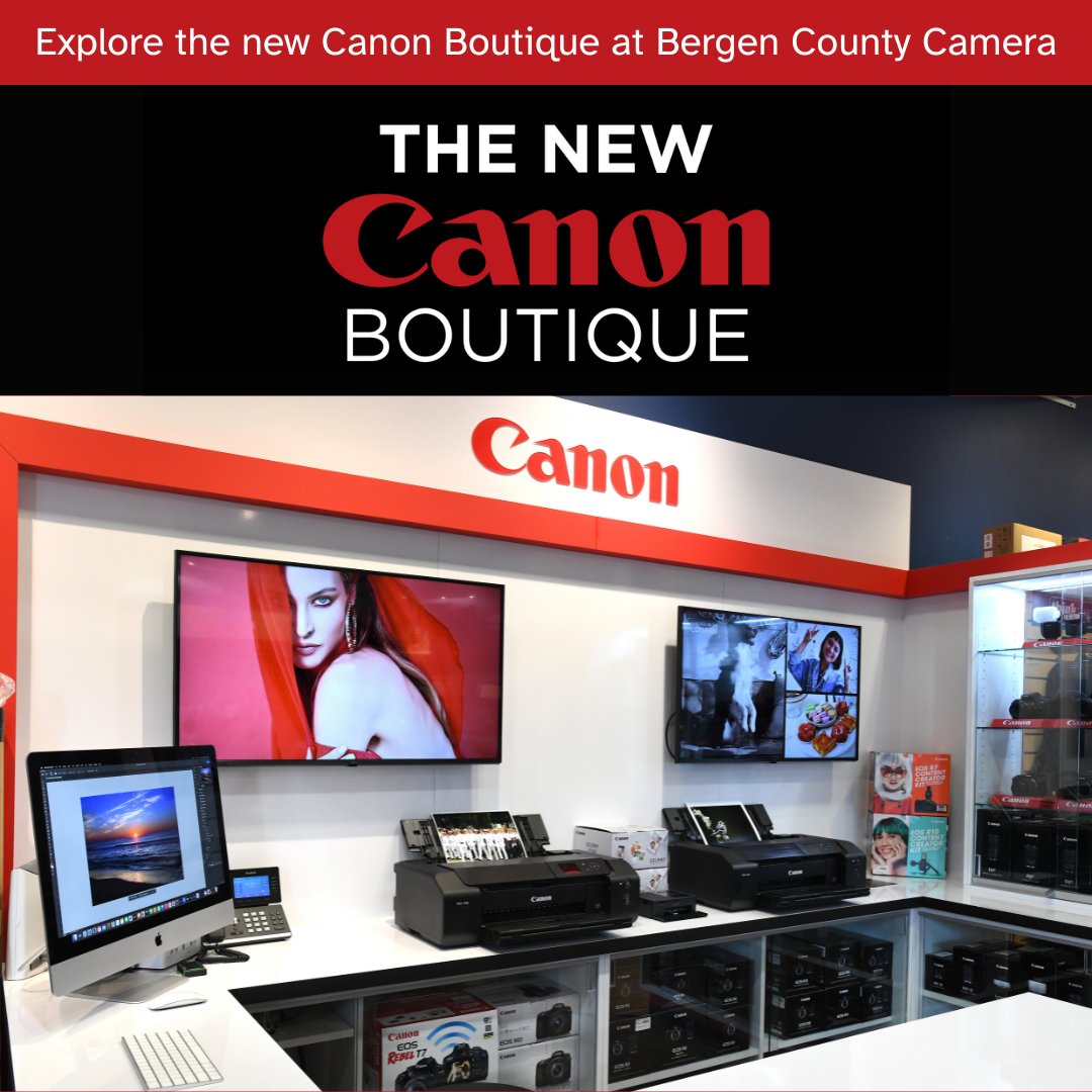 The New Canon Boutique at Bergen County Camera 
Explore our new Canon shopping experience - Open now

#bergencountycamera #photography #shoplocal #bergencounty #nikon #canon #bestofnewjersey #njphotographers #supportsmallbusiness