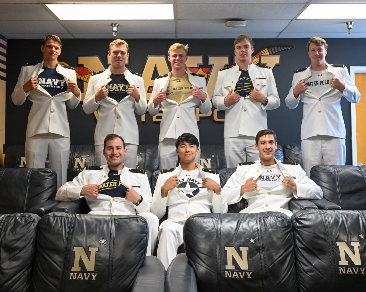 NavyWaterPolo's tweet photo. The US Navy and Marine Corps just got stronger. Congrats, gentlemen. You will be missed. We can’t wait to see what you do in the Fleet and beyond. The world just became a safer place!! 🇺🇸
#gonavywp🇺🇸 #usna2024 #commissioning2024
#servicetocountry
@NavalAcademy @NavyAthletics https://t.co/Qkul5Xt13r