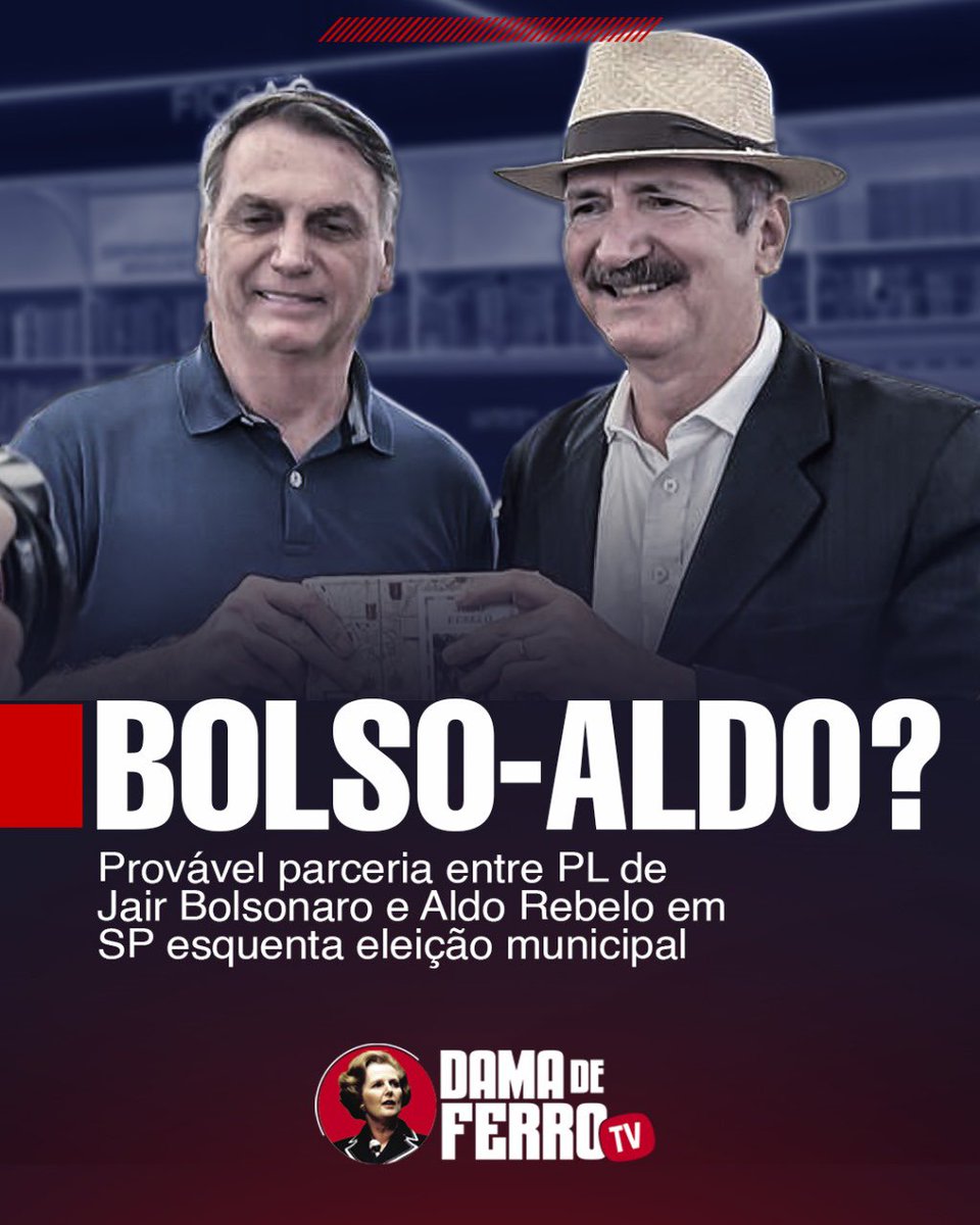 DamaDeFerroTV's tweet photo. Bolsonaro dá um passo arrojado.
Foi ao lançamento do livro de Aldo Rebelo, quadro histórico e dos mais preparados da esquerda.
Ex integrante do PC do B, ex presidente da UNE nos anos 80, deputado com vários mandatos, ministro de governos do PT.
Com a migração da esquerda e da seita lulista para a ideologia pequeno burguesa identitária e os interesses globalistas no Brasil, Rebelo progressivamente se afastou daquele campo e atualmente é secretário do prefeito de São Paulo, Ricardo Nunes.
Aparentemente, a leitura política de Bolsonaro, ao se aproximar de setores antes abertamente hostis mas com coincidências programáticas como nacionalismo, agenda anti woke, é tentar isolar a quadrilha petista e seus satélites como PSOL, que se beneficiaram no mandato de Bolsonaro da união do establishment, inclusive da esquerda não petista.
Ocorre que em apenas um ano e meio o governo do molusco derrete em todos os fundamentos, já se criam fissuras no sistema, com a debandada de Faria limers, personalidades de esquerda como Ciro Gomes e Roberto Freire, e mais recentemente o isentão Eduardo Leite, emparedado em seu próprio estado por um interventor oficioso, Paulo Pimenta, provável candidato ao governo do RS em 2026.
Curiosamente, José Dirceu tece a mesma leitura, ao propor que a seita lulista atraia o centro político (não o centrão, esse apenas espera as verbas), pois percebeu que o regime lulo-judiciário perde musculatura e se sustenta apenas na intimidação, no suborno da imprensa e no centrão.
Parece que a grande batalha política do ano será travada em São Paulo, entre PT e Bolsonaro, mas sem que nem um nem outro tenham candidatos puro sangue.
DAMA DATA:
a) Bolsonaro está certo em ampliar seu leque político para isolar o lulismo e impedir que tenham o terceiro maior orçamento do país?
b) Bolsonaro deveria lançar chapa puro sangue e bater de frente com Boulos?