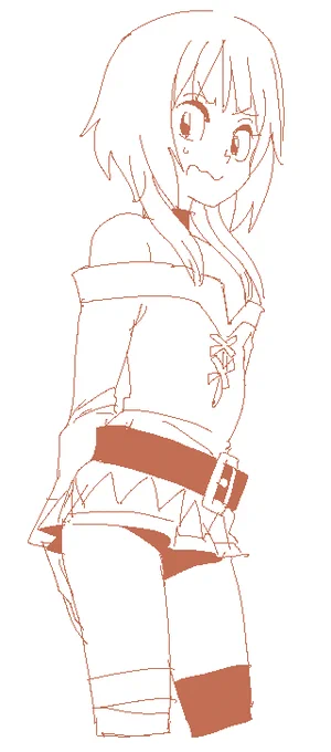 パンツ丸見えめぐみん 