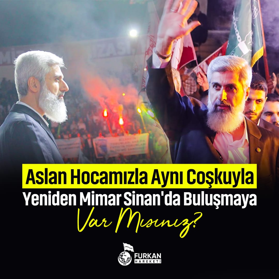 Yarın AdanaMimarSinandayız
#FurkanHareketi